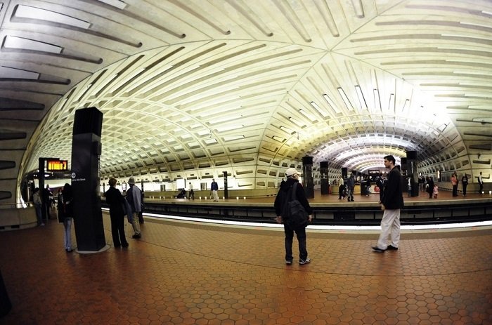 Metro Center Station, Washington, D.C, EUA Foto: Karen Bleier / Getty Images