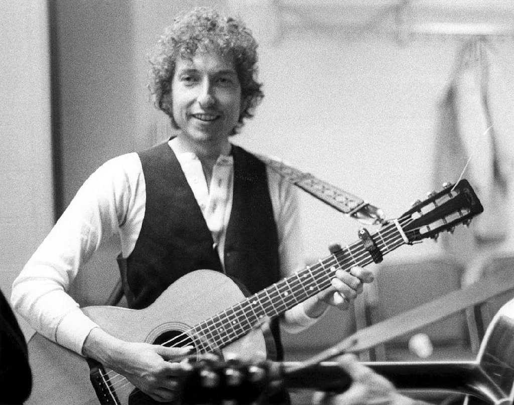 Bob Dylan em 1974, fotografado pelo grande Bob Gruen